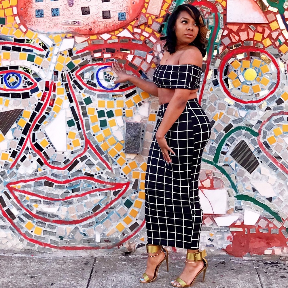 Plaid Skirt Set